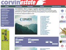 Tablet Screenshot of corvinestate.com